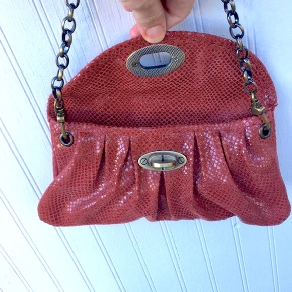 Carla Mancini clutch bag copper red metallic - Picture 10 of 14